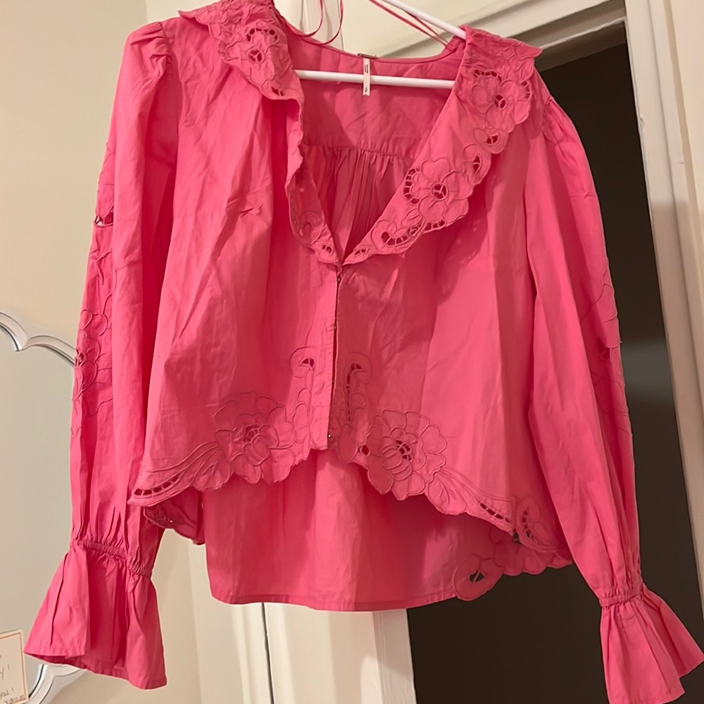 Free People Maisie Cutwork Top